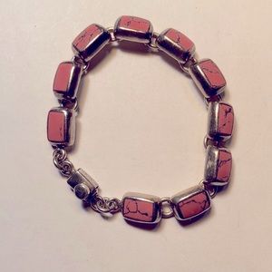 Vintage 925 Howlite Bracelet
